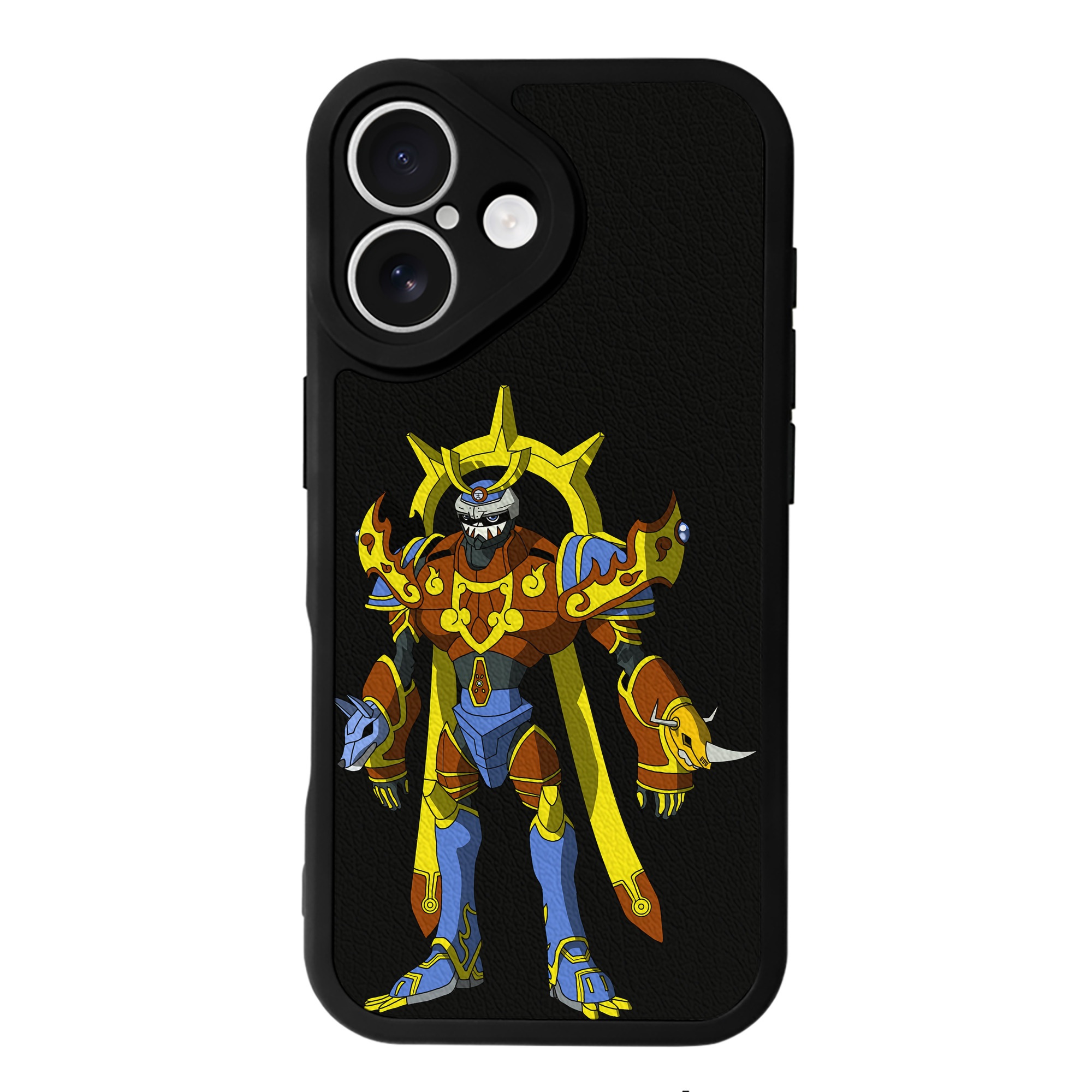 （画像用） Digimon デジタルモンスター/デジモン 【iPhone 16シリーズ対応】シリコンスマホケース（レザー調） 材質：シリコン